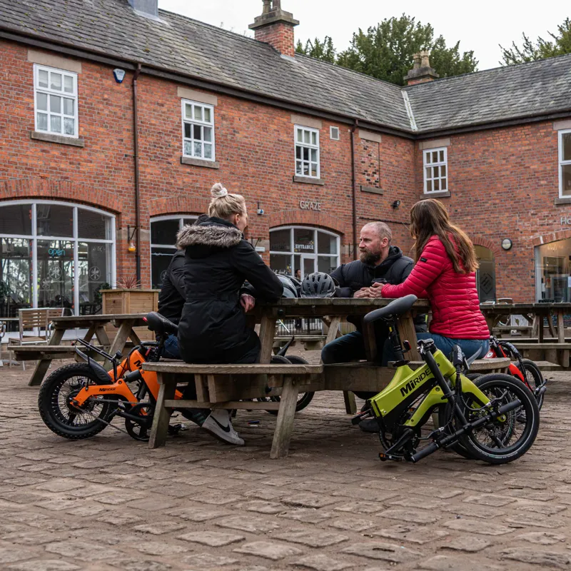 MiRider One Folding Electric Bike 16in Solar Orange-8